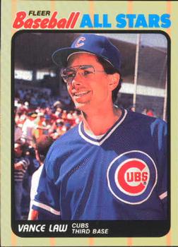 1989 Fleer Baseball All-Stars #27 Vance Law  Front