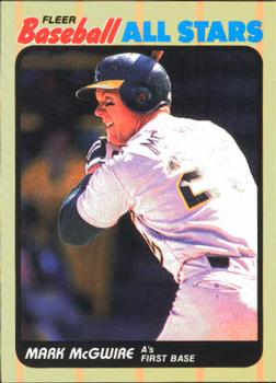 1989 Fleer Baseball All-Stars #29 Mark McGwire  Front