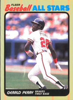 1989 Fleer Baseball All-Stars #31 Gerald Perry  Front
