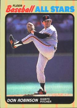 1989 Fleer Baseball All-Stars #36 Don Robinson  Front