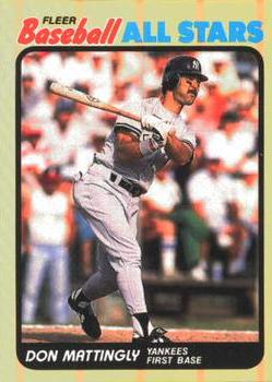 1989 Fleer Baseball All-Stars #28 Don Mattingly  Front