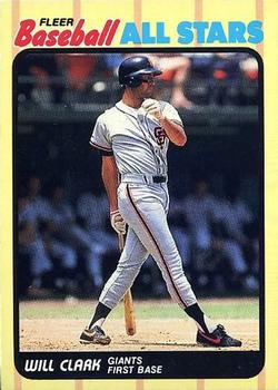 1989 Fleer Baseball All-Stars #6 Will Clark  Front