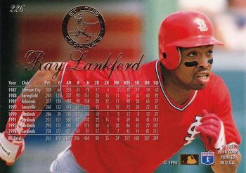 1994 Flair #226 Ray Lankford Back
