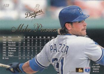 1994 Flair #182 Mike Piazza Back