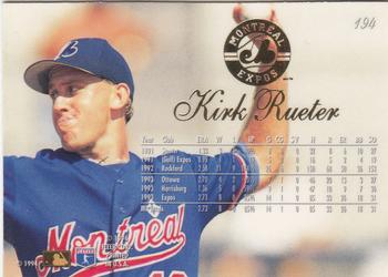 1994 Flair #194 Kirk Rueter Back