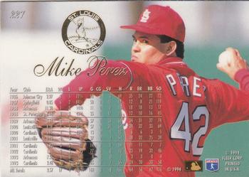 1994 Flair #227 Mike Perez Back