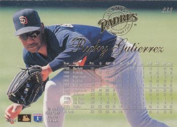 1994 Flair #233 Ricky Gutierrez Back