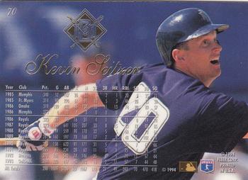 1994 Flair #70 Kevin Seitzer Back