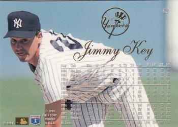1994 Flair #82 Jimmy Key Back