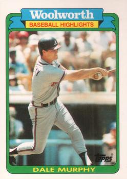 1990 Topps Woolworth Baseball Highlights #15 Dale Murphy Front