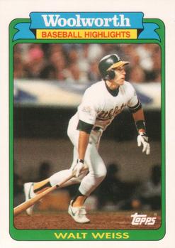 1990 Topps Woolworth Baseball Highlights #26 Walt Weiss Front