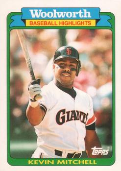 1990 Topps Woolworth Baseball Highlights #2 Kevin Mitchell Front