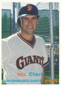 1990 SCD Baseball Card Price Guide Monthly #21 Will Clark Front