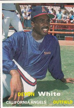 1990 SCD Baseball Card Price Guide Monthly #28 Devon White Front