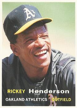 1990 SCD Baseball Card Price Guide Monthly #8 Rickey Henderson  Front