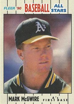 1990 Fleer Baseball All-Stars #25 Mark McGwire Front
