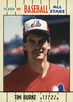 1990 Fleer Baseball All-Stars #3 Tim Burke Front