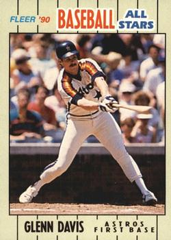 1990 Fleer Baseball All-Stars #7 Glenn Davis Front