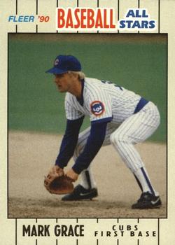 1990 Fleer Baseball All-Stars #12 Mark Grace Front
