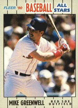 1990 Fleer Baseball All-Stars #13 Mike Greenwell Front