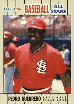 1990 Fleer Baseball All-Stars #16 Pedro Guerrero Front