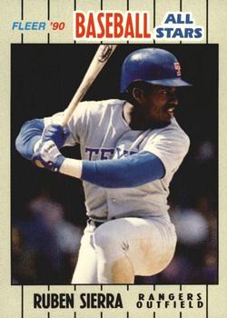 1990 Fleer Baseball All-Stars #34 Ruben Sierra Front