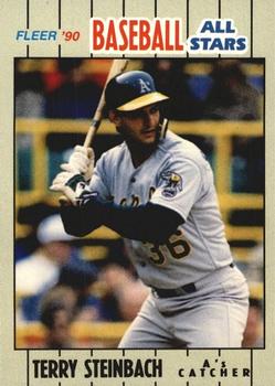 1990 Fleer Baseball All-Stars #38 Terry Steinbach Front