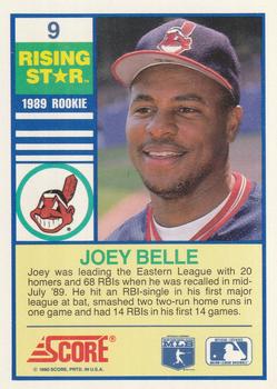 1990 Score Rising Stars #9 Joey Belle Back
