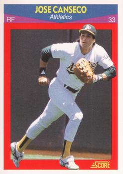 1990 Score 100 Superstars #5 Jose Canseco Front