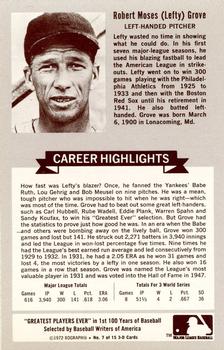 1972 Kellogg's 3-D All-Time Baseball Greats #7 Robert 