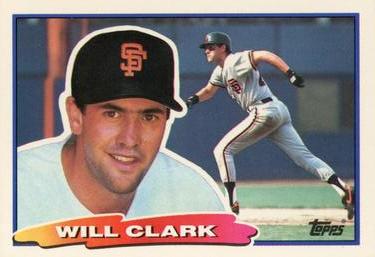 1988 Topps Big #9 Will Clark Front