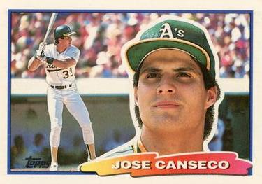 Jose Canseco #370 (1988 Topps) Baseball Card, Oakland Athletics