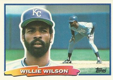 1988 Topps Big #21 Willie Wilson Front