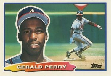 1988 Topps Big #40 Gerald Perry Front