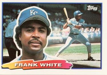 1988 Topps Big #75 Frank White Front