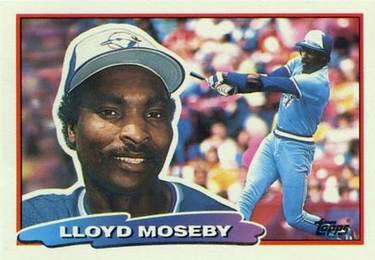 1988 Topps Big #113 Lloyd Moseby Front