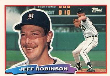 1988 Topps Big #123 Jeff Robinson Front