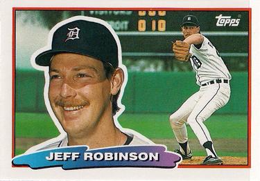 1988 Topps Big #123 Jeff Robinson Front