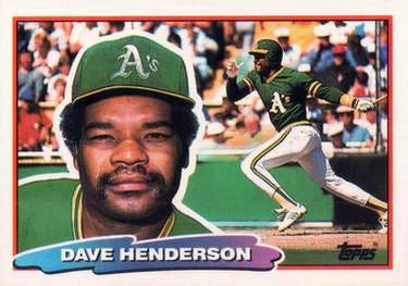 1988 Topps Big #131 Dave Henderson Front