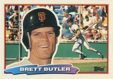 1988 Topps Big #166 Brett Butler Front