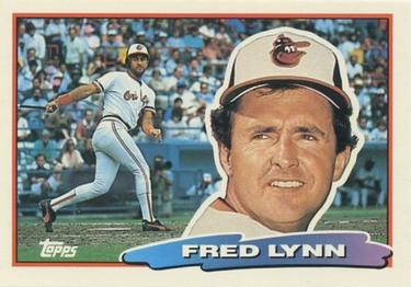 1988 Topps Big #169 Fred Lynn Front