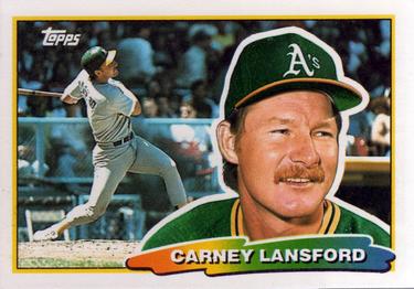 1988 Topps Big #221 Carney Lansford Front