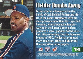 1995 Stadium Club Members Only 50 #14 Cecil Fielder Back