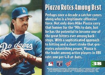 1995 Stadium Club Members Only 50 #38 Mike Piazza Back