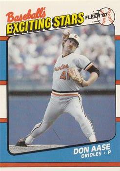 1987 Fleer Baseball's Exciting Stars #1 Don Aase Front