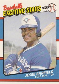 1987 Fleer Baseball's Exciting Stars #3 Jesse Barfield Front
