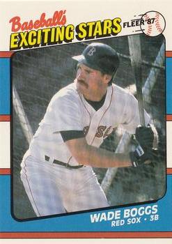 1987 Fleer Baseball's Exciting Stars #4 Wade Boggs Front
