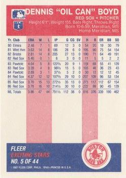 1987 Fleer Baseball's Exciting Stars #5 Dennis 