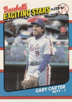 1987 Fleer Baseball's Exciting Stars #9 Gary Carter Front
