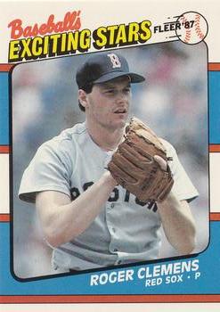 1987 Fleer Baseball's Exciting Stars #11 Roger Clemens Front